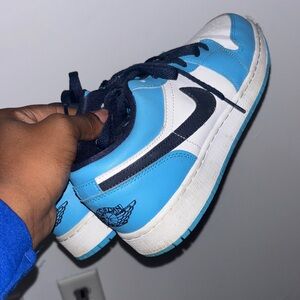 Nike Sky Blue and White Low-Tops